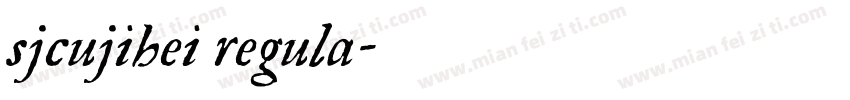 sjcujihei regula字体转换